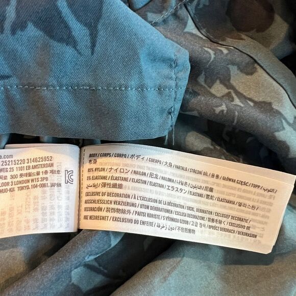 Abercrombie & Fitch Mens Short Sleeve Blue Hawaiian Casual Button-Down Shirt XLT - Picture 7 of 7